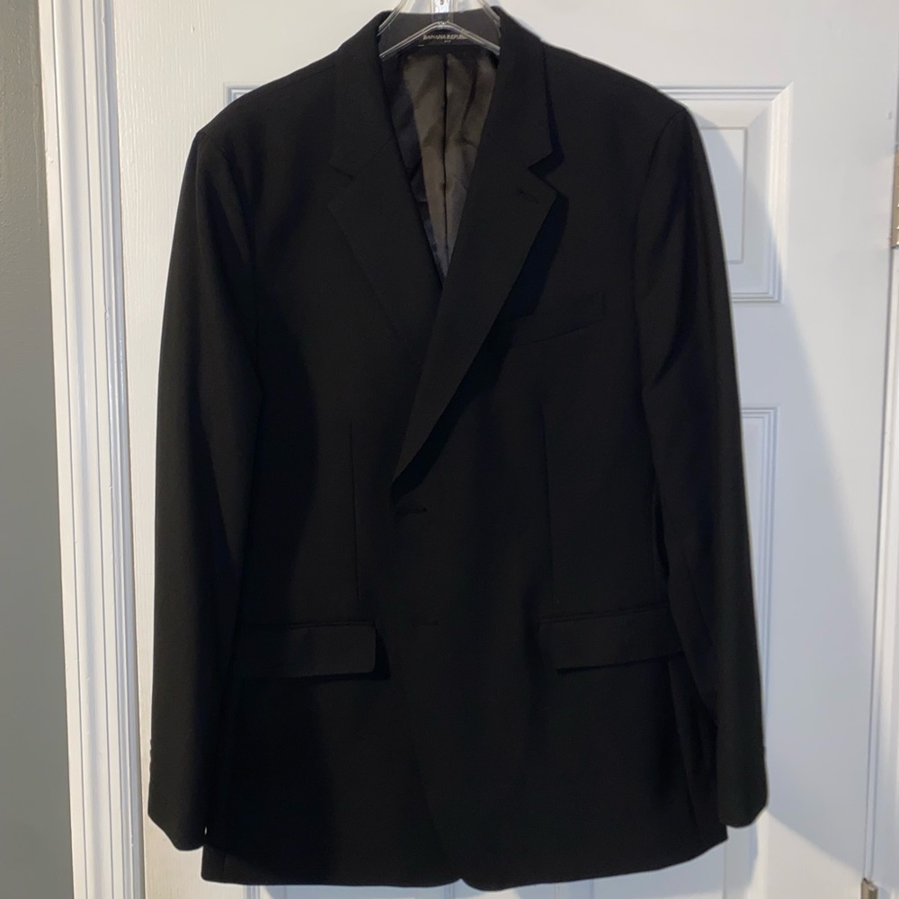 Banana Republic 2 Piece Black Suit